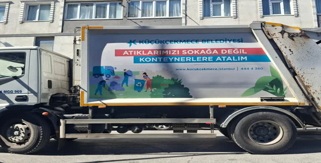 Küçükçekmece çöp konteynerlerinde yeni sisteme geçiyor