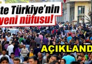 İşte Türkiye’nin yeni nüfusu! Türkiye nüfusu 31 Aralık 2015 tarihi