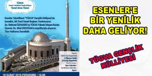 Esenler’e TÜGVA Gençlik Külliyesi Kurulacak