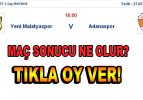 Yeni Malatyaspor- Adanaspor maçına doğru…