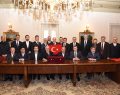İki Kardeş Vakfı, Meclis Başkanı İsmail Karaman’ı Ziyaret Etti