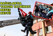 Bağcılar’da yangın tatbikatı nefes kesti Bağcılar’da, afete hazırlık ve tedbir