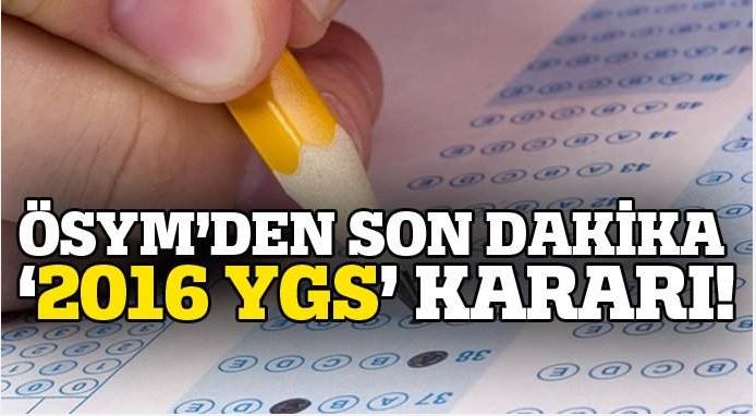 ÖSYM; YGS soruları ile ilgili kararını verdi!