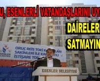 Göksu, Esenlerli Vatandaşlarını Uyardı!