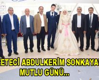 Gazeteci Abdulkerim Sonkaya’nın kızı evlendi