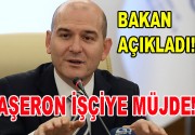 Taşeron işçiye müjde! Çalışma ve Sosyal Güvenlik Bakanı Süleyman Soylu,