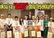 Göksu’ya ”BARIŞ” dolu teşekkürler… Dünya barışı için Esenler’e gelen İpek