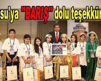 Göksu’ya ”BARIŞ” dolu teşekkürler…