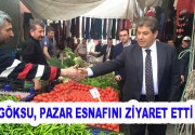 Göksu, pazar esnafını ziyaret etti Esenler Belediye Başkanı Mehmet Tevfik