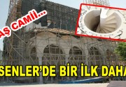 Esenler’de Taş Camii Yapılıyor Esenler’de demir, çimento, kum kullanılmadan Cumhuriyet