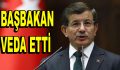 Başbakan Davutoğlu’ndan veda konuşması