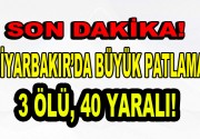 Diyarbakır’da büyük patlama! Diyarbakır’da Batıkent Meydanı’nda polis zırhlı aracının geçişi