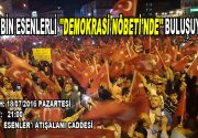 100 BİN ESENLERLİ MEHTER TAKIMI İLE YÜRÜYECEK … ESENLER DEMOKRASİ