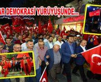 Bağcılar’da Mehter takımı eşliğinde demokrasi yürüyüşü