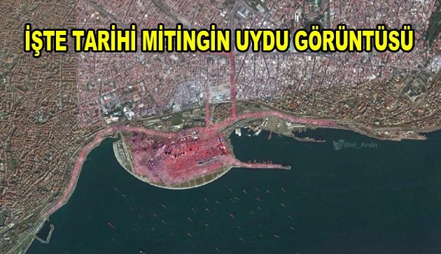 Tarihi Mitingin uydu görüntüsü