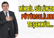 Mikail Sülük’den Pütürgelilere Teşekkür AK Parti Malatya ili Pütürge ilçe