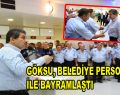 Göksu, Belediye personeli ile bayramlaştı