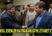 Göksu, Esenler Kaymakamlığı’nı ziyaret etti Esenler Belediye Başkanı Mehmet Tevfik