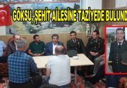 Göksu, şehit ailesine taziyede bulundu Esenler Belediye Başkanı Mehmet Tevfik