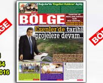 BÖLGE GAZETESİ 154. ”EKİM 2016” SAYISI ÇIKTI