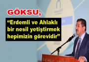 Göksu, ”Erdemli ve ahlaklı bir nesil yetiştirmek hepimizin görevidir” Esenler