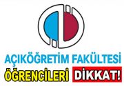 Açıköğretim (AÖF) güz dönemi dönem sonu sınavına girecek öğrenciler için
