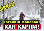 İstanbul’da soğuk havalar iyiden iyiye kendini hissettirmeye başladı. Dondurucu havalar