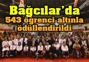 “Bağcılar’da 543 öğrenci altınla ödüllendirildi” Bağcılar Belediyesi tarafından her yıl