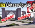 Niğde ilinin adı değişebilir