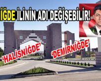 Niğde ilinin adı değişebilir
