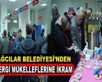 Bağcılar Belediyesi’nden vergi mükelleflerine ikram