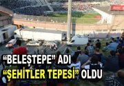 Beşiktaş’ta Vodafone Arena yakınında , ”BeleşTepe” olarak isimlendirilen yerde meydana