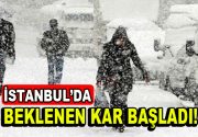 Meteorolojiden İstanbul’un için beklenen kar uyarısı etkisini göstermeye başladı. İstanbul’un