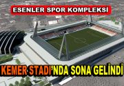 Esenler Kemer Mahallesi’nde yapımı devam eden Esenler Spor Kompleksi’nde sona gelindi.