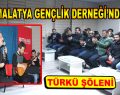 Malatya Gençlik Derneği’nde türkü şöleni