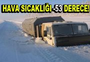 Hava sıcaklığının -53 dereceyi gösterdiği, Rusya’nın Yakutistan bölgesi, dünyanın en