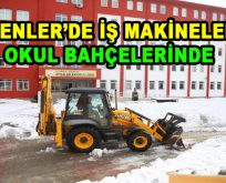 Esenler’de iş makineleri okul bahçelerinde