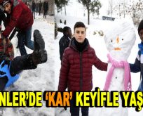 Esenler’de ”KAR” keyifle yaşandı