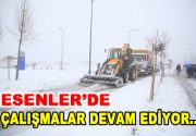 İstanbul’u 3 gündür etkisi altına alan kar yağışına karşı Esenler