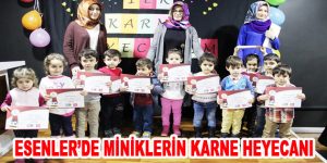 Esenler’de miniklerin karne heyecanı