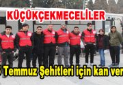 Küçükçekmeceliler Kızılay’ın kan bağışı talebine sessiz kalmadılar. Türk Kızılay’ı tarafından  ‘Vatan Sana