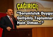 Bağcılar Kent Konseyi’nde konuşan Bağcılar Belediye Başkanı Lokman Çağırıcı, sorumluluğun