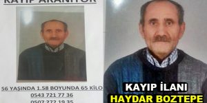 Haydar Boztepe’den haber alınamıyor