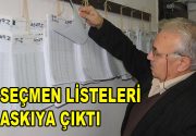 16 Nisan Pazar günü yapılacak referandum için seçmen listeleri muhtarlıklarda