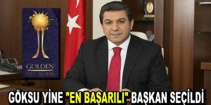 Göksu yine ”En Başarılı” Başkan seçildi