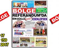 BÖLGE GAZETESİ 159. ”MART-2017” SAYISI ÇIKTI