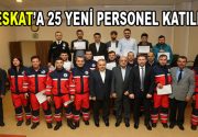 Esenler Belediyesi Arama Kurtarma Ekibi (ESKAT) bünyesine katılan 25 yeni