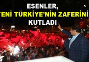 Esenler Dörtyol Meydanı’nda on binlerce vatandaş referandum sonuçlarını kutluyor. Esenler