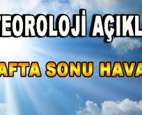 Meteoroloji Açıkladı! Hafta sonu hava…