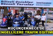 Küçükçekmece Belediyesi, engelliler için çok özel bir etkinlik düzenledi. Küçükçekmece Belediyesi